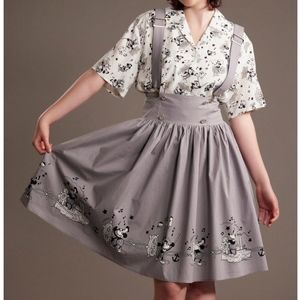Steamboat Willie suspender skirt M Her Universe